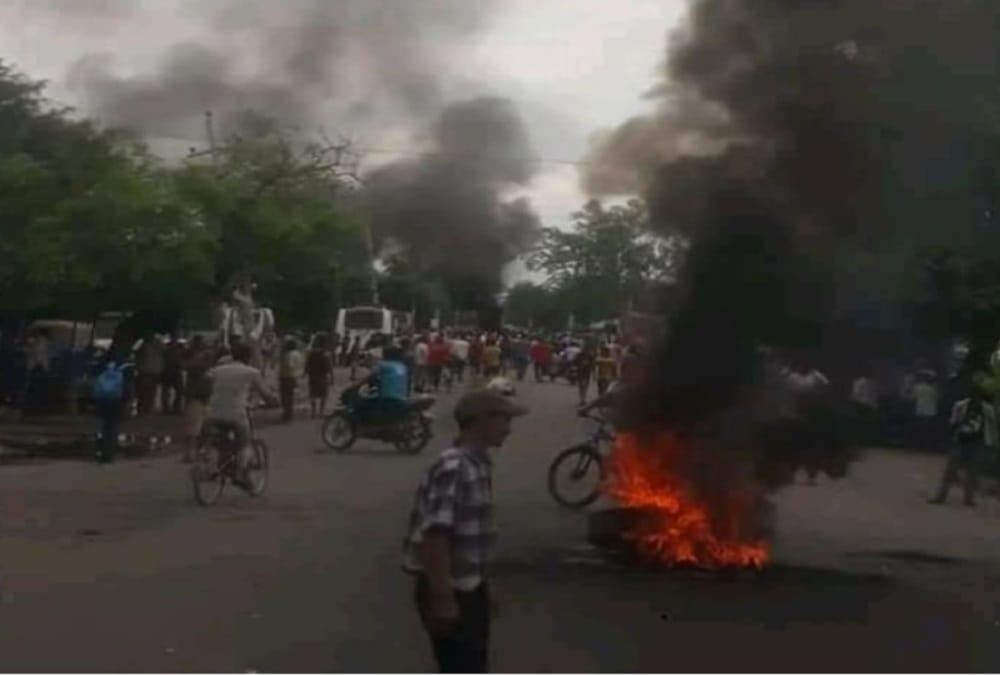 Police Firing during Curfew in Nepal six protesters injured