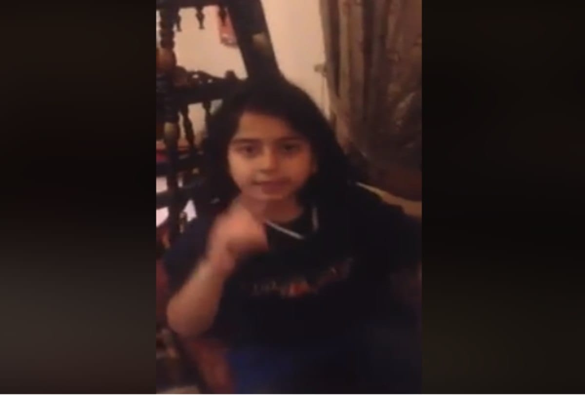 Video being viral of a girl who did not get eid gift on bakrid eid al adha