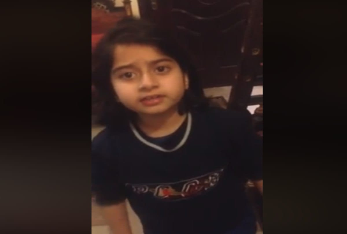 Video being viral of a girl who did not get eid gift on bakrid eid al adha