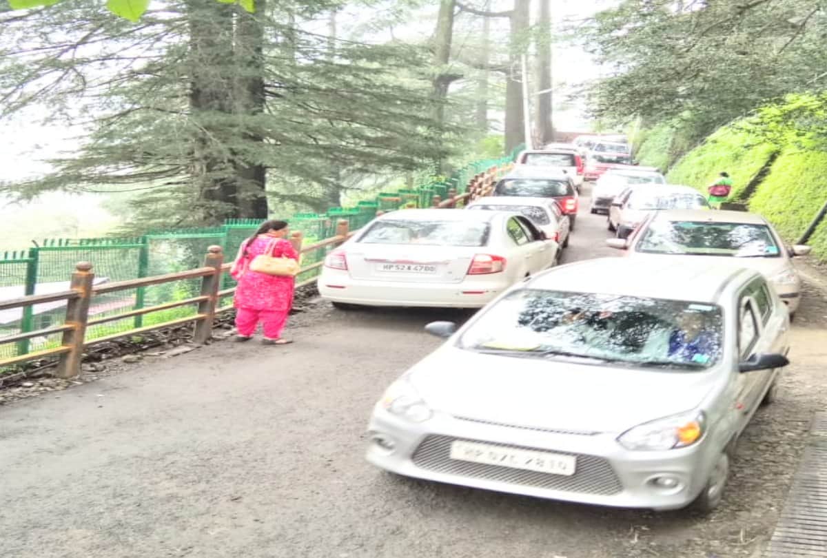 traffic jam in knh and circular road of shimla
