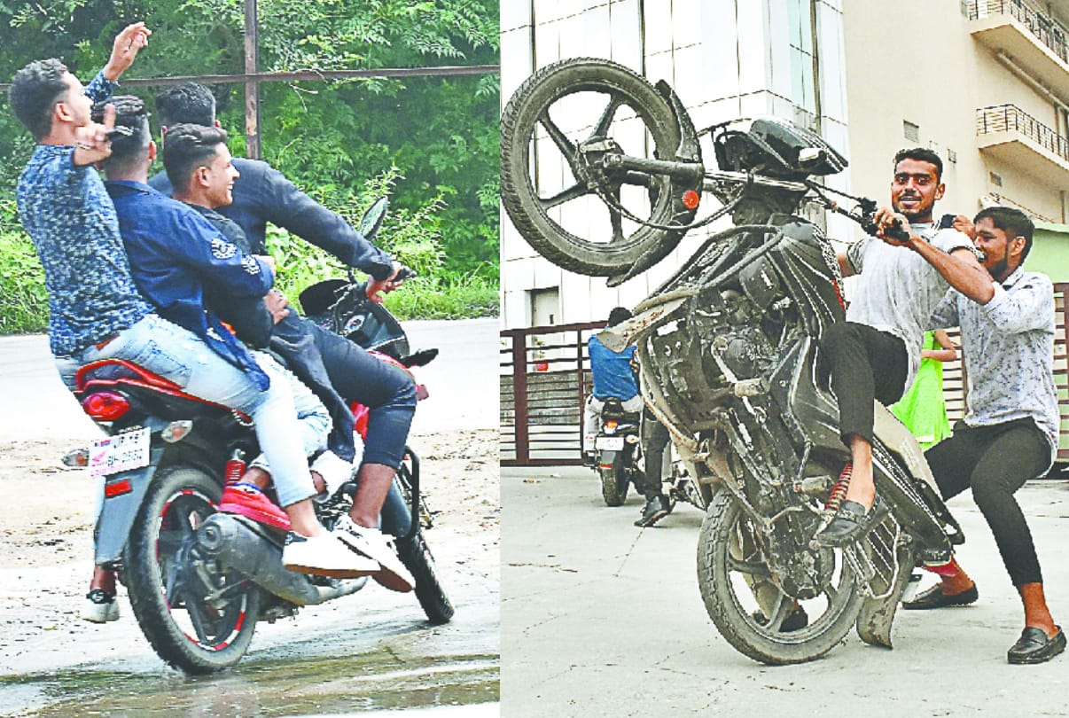 PICS: Meerut Police fails to control stunt boys made Hurdadang all the day after EIds prayer