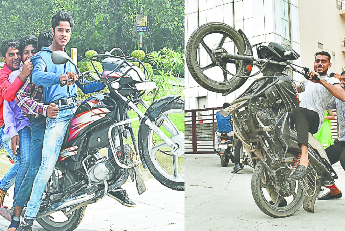 PICS: Meerut Police fails to control stunt boys made Hurdadang all the day after EIds prayer