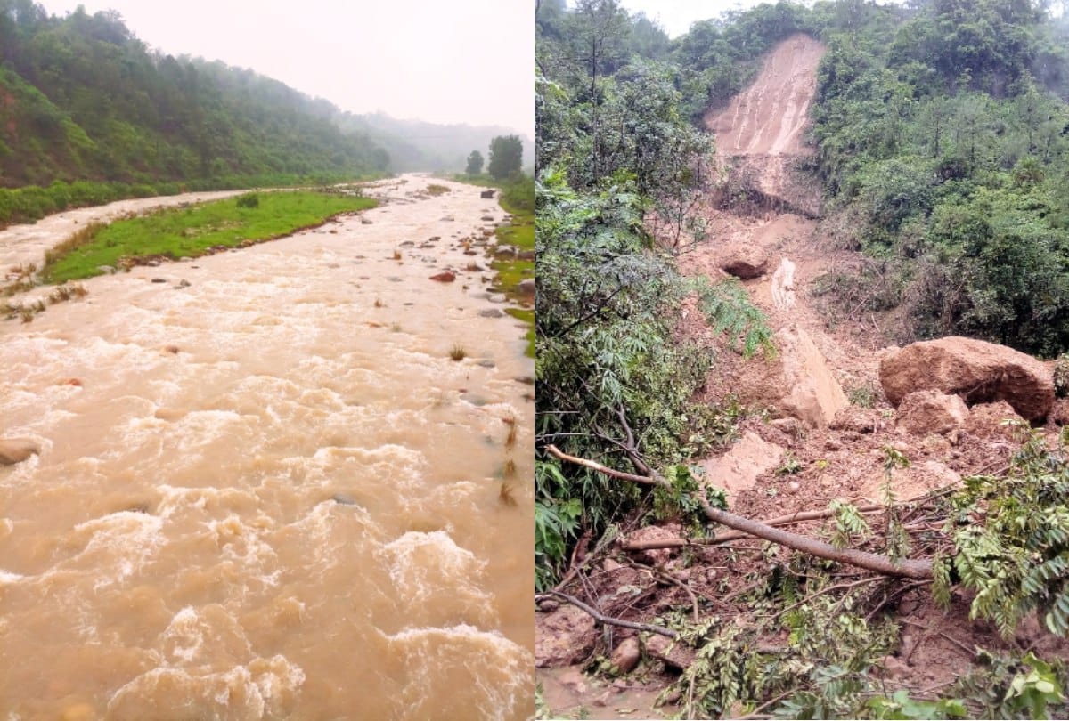 many roads closed in himachal due to heavy rainfall in himachal