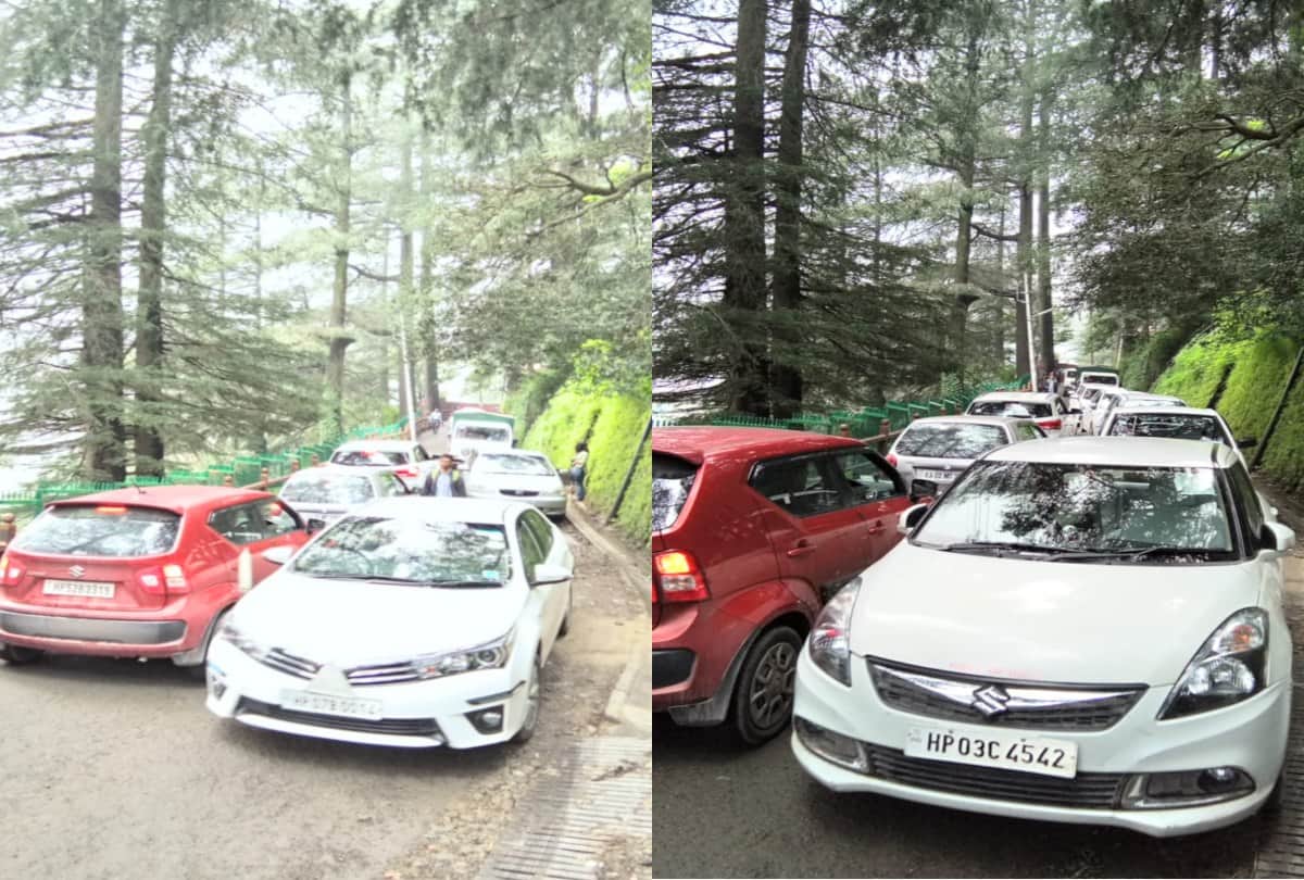 traffic jam in knh and circular road of shimla