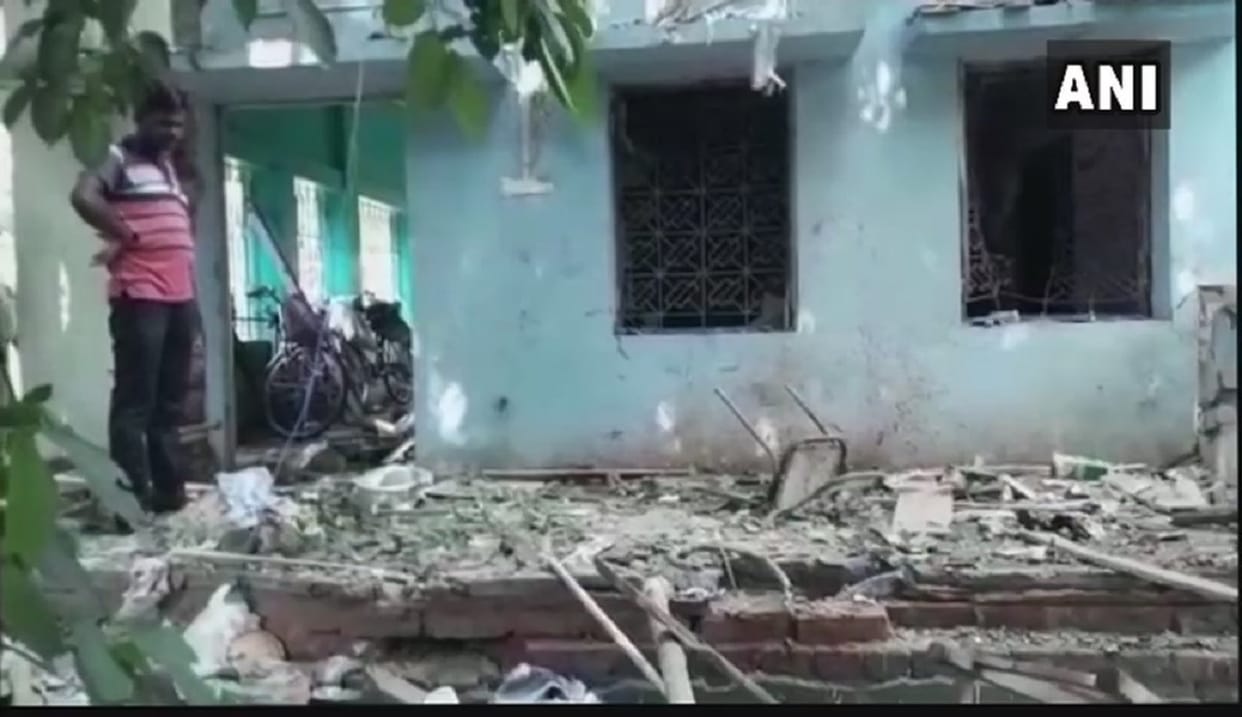 West Bengal A blast has occurred at TMC party office in Makarampur of West Midnapore district