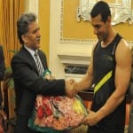 jammu kashmir john abraham met governor advisor in srinagar he is shooting for his film raw