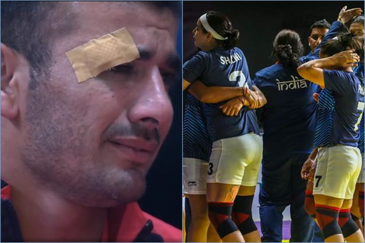 ajay thakur cry after indian women kabaddi team lose against iran in asian games 2018