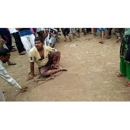 the boy was beaten in the house by making hostage