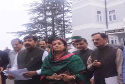 walk out of opposition during question hour in himachal assembly monsoon session