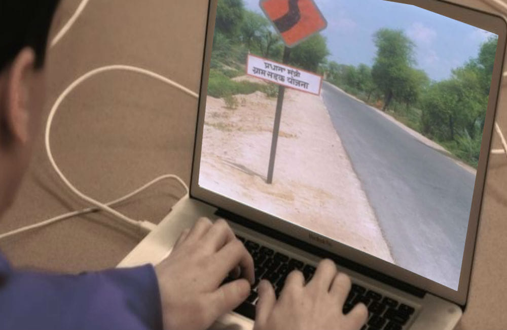 geographic information system mapping of village roads
