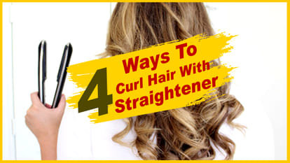 4 ways to curl hair with straightener