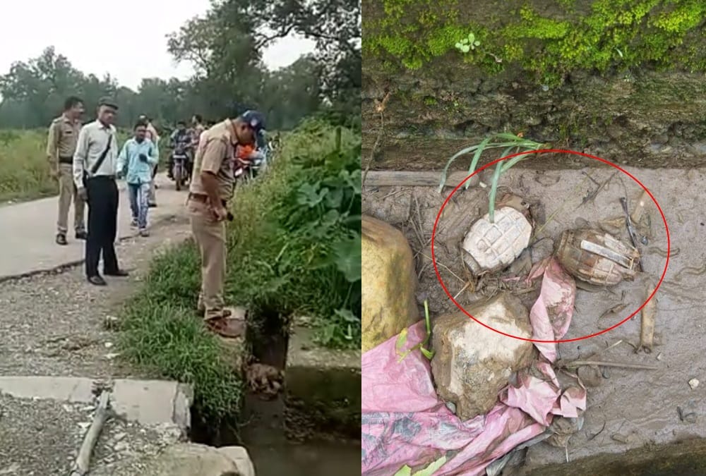 Two Hand grenade Bomb Found in dehradun river near village