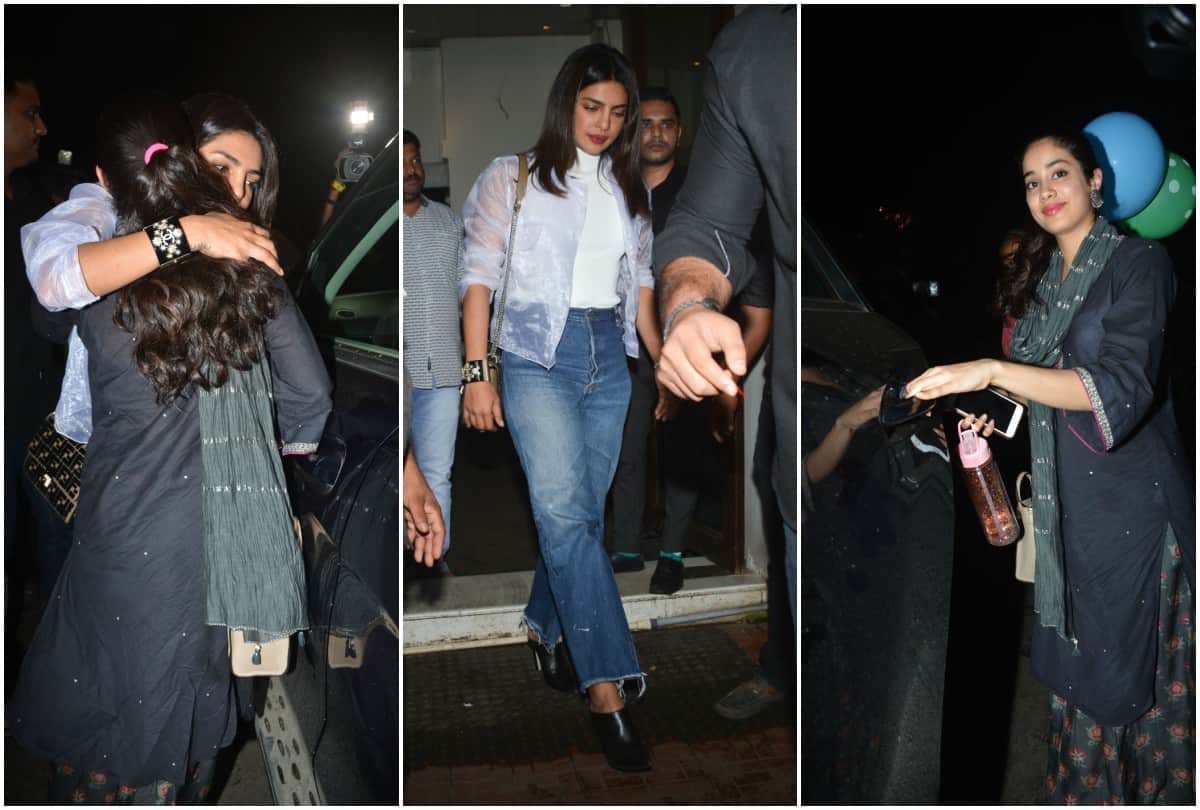 Priyanka Chopra celebrates father birthday along with Madhu Chopra and Janhvi Kapoor