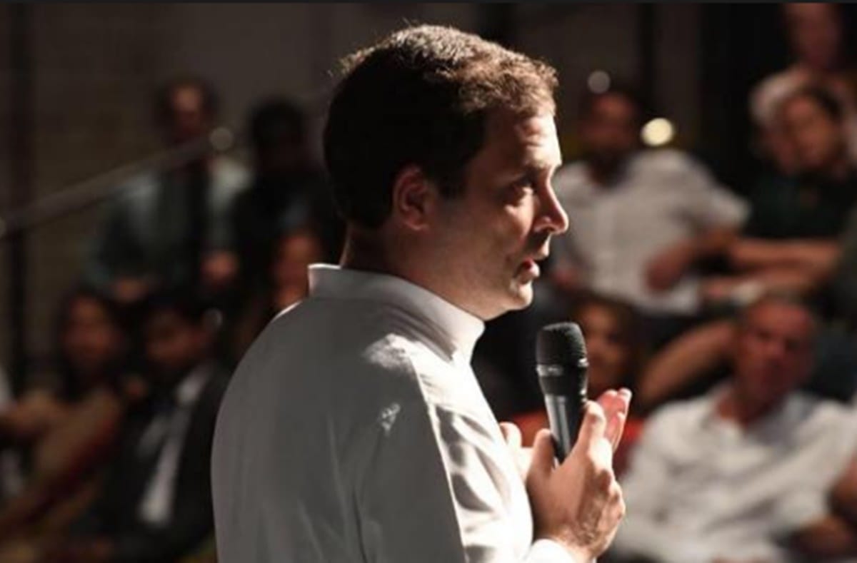 Congress said due to technical glitch Rahul Gandhi Berlin speech could not be aired live