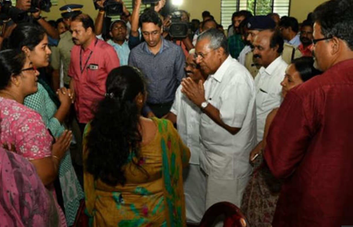 Kerala CM Pinarayi Vijayan visited relief camps in state but people greeted him with ange
