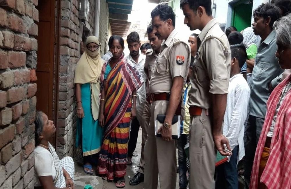 87 year old woman self immolation in vrindavan