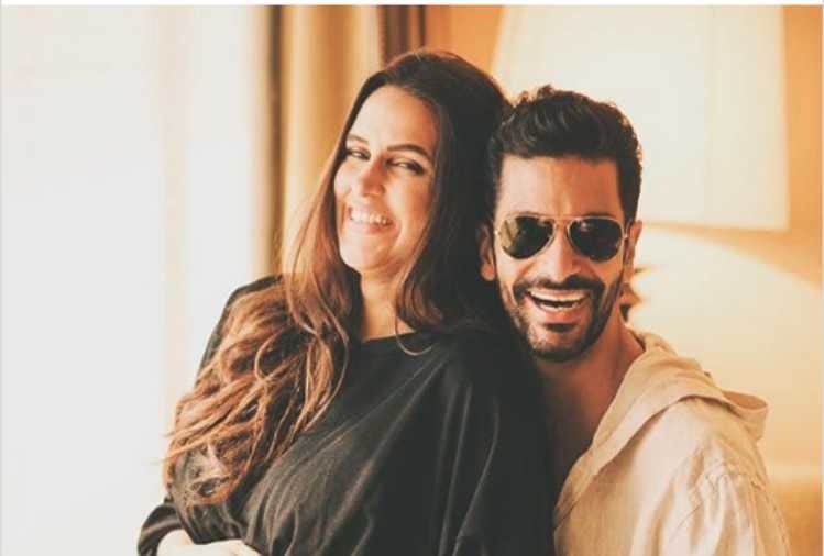 neha dhupia and angad bedi reached mumbai after honeymoon