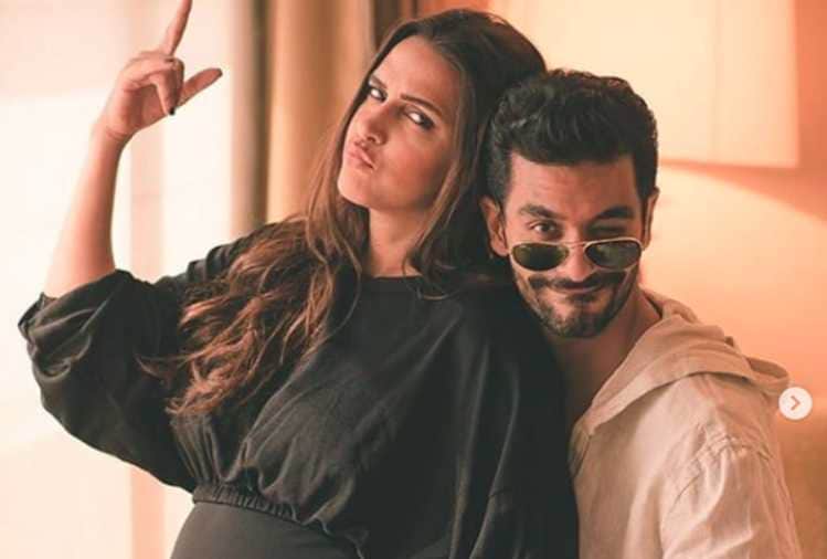 neha dhupia and angad bedi reached mumbai after honeymoon