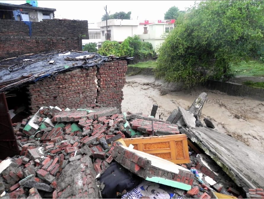 Disaster After flood in pauri uttarakhand photo