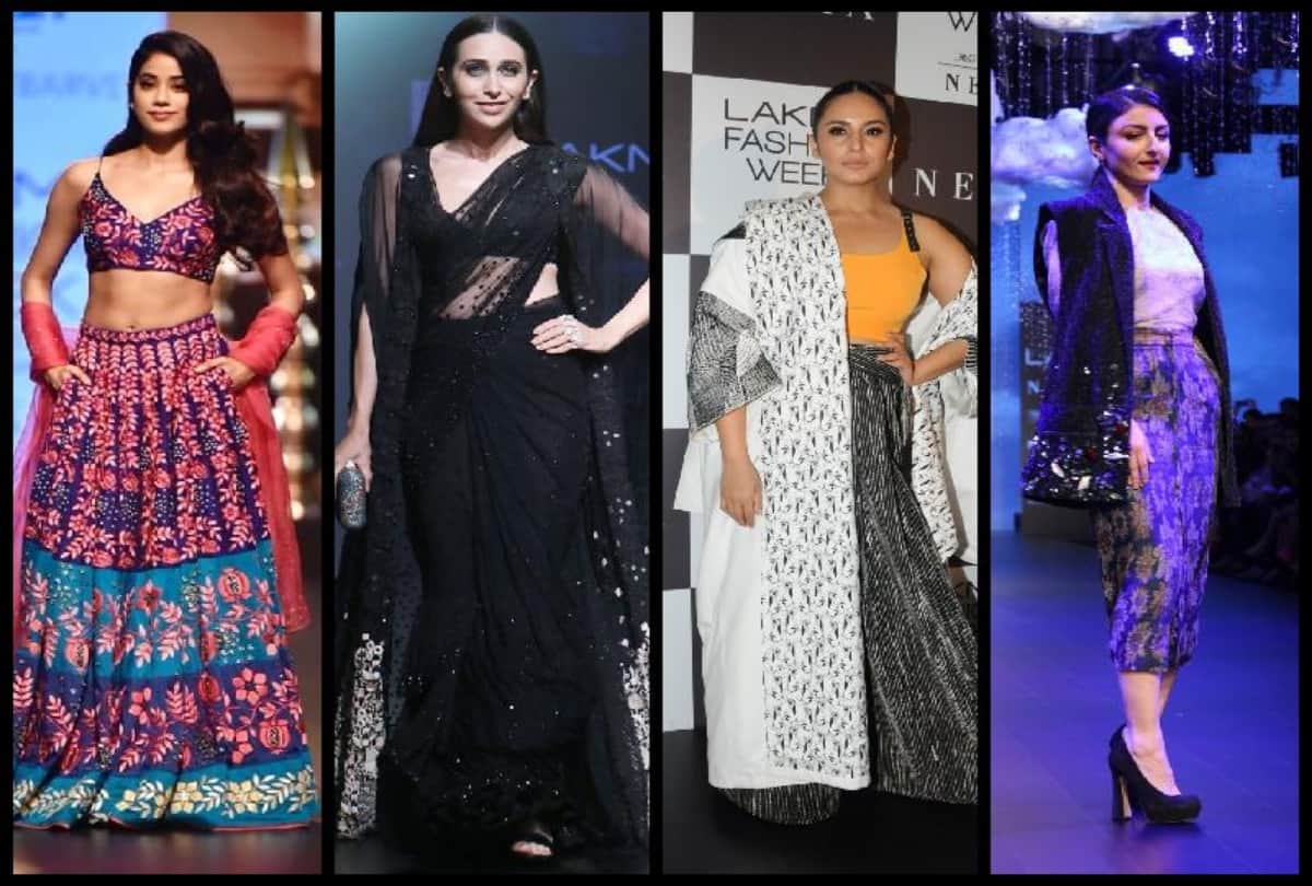 Bollywood Stars at Lakme Fashion Week Janhvi Kapoor Burns The Ramp