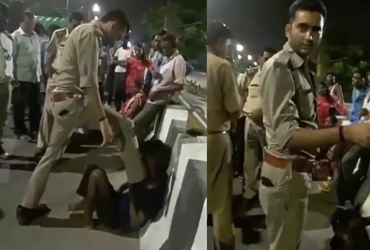 lucknow police beaten rikshawpuller