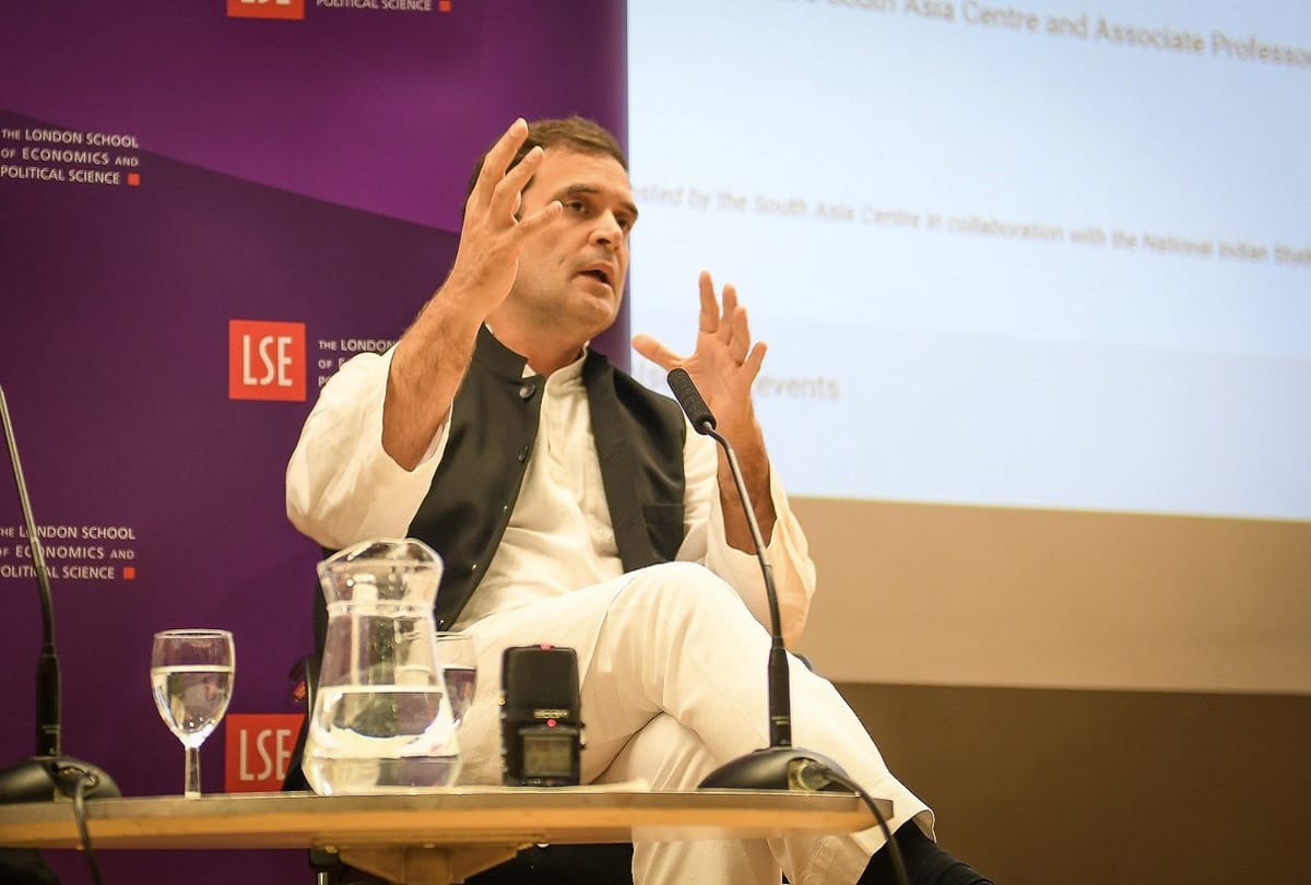 Rahul gandhi again attack on modi govt over rafale deal in london
