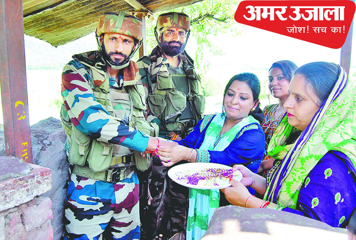 women celebrate raksha bandhan on loc with indian army in poonch jammu kashmir