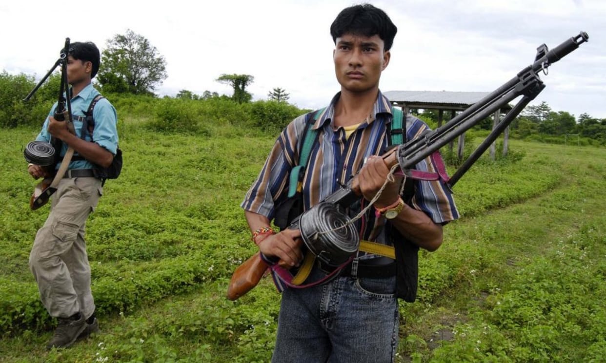 The rebels have chinese weapons on India-Myanmar border