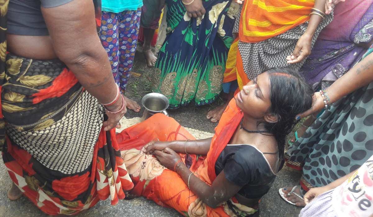 Woman jump to well due to domestic dispute in sonbhadra