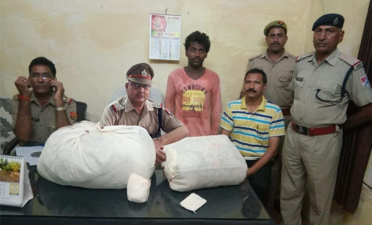 गांजे की खेप के साथ एक  गिरफ्तार