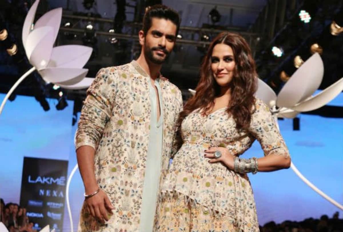 Neha Dhupia and Angad Bedi celebrate hird anniversary away from each other, actor shares post