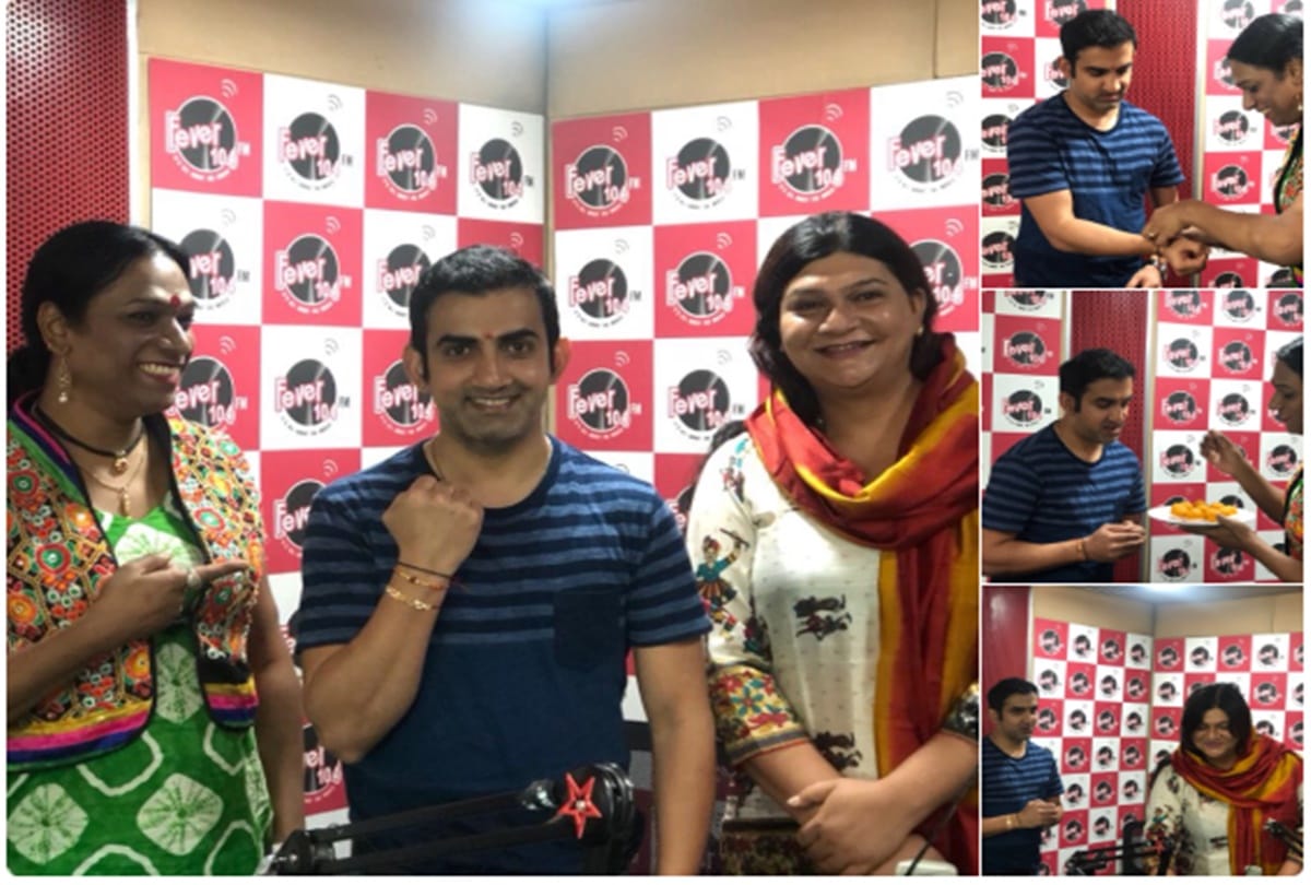 Gautam Gambhir gets rakhis tied by transgenders on raksha bandhan