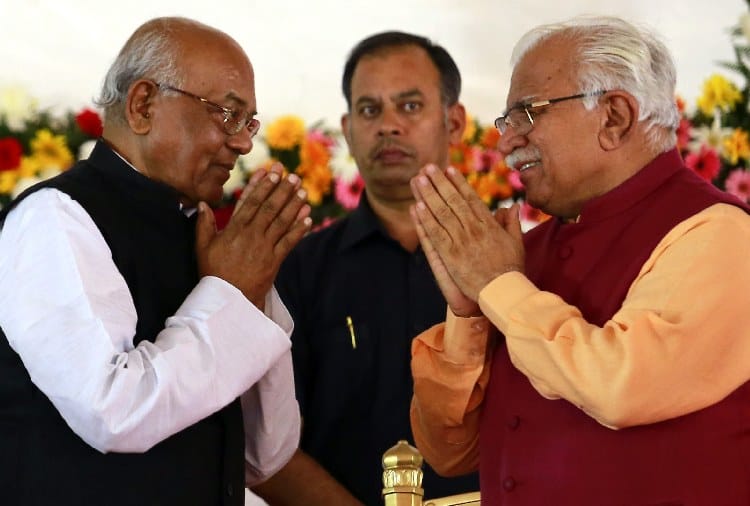 17th Governor of Haryana Satyadev Narayan Arya Oath Ceremony