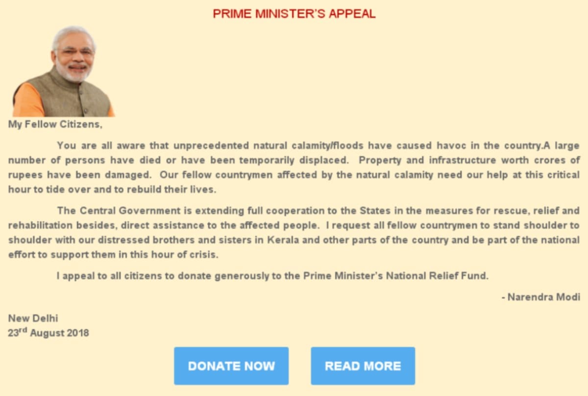 people will get tax rebate on helping  flood victims