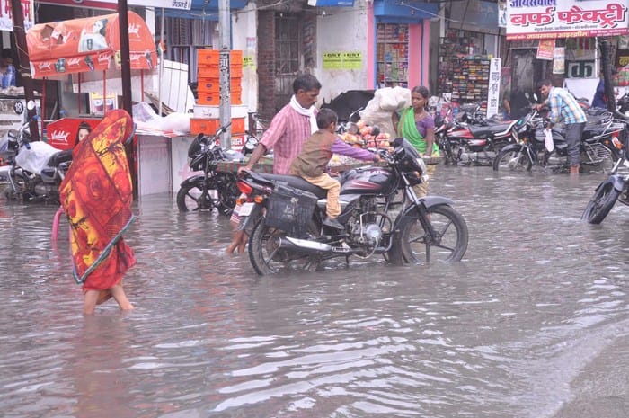 frequent rain fall made trouble