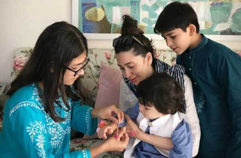 taimur ali khan celebrate his first rakshabandhan with sara ali khan