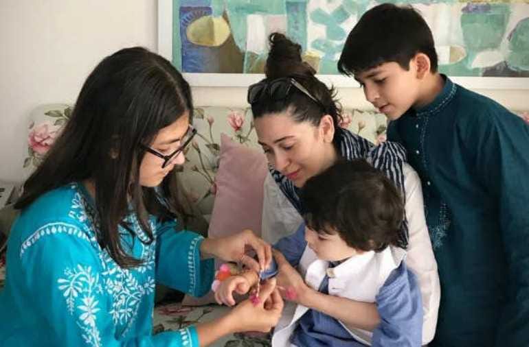 taimur ali khan celebrate his first rakshabandhan with sara ali khan