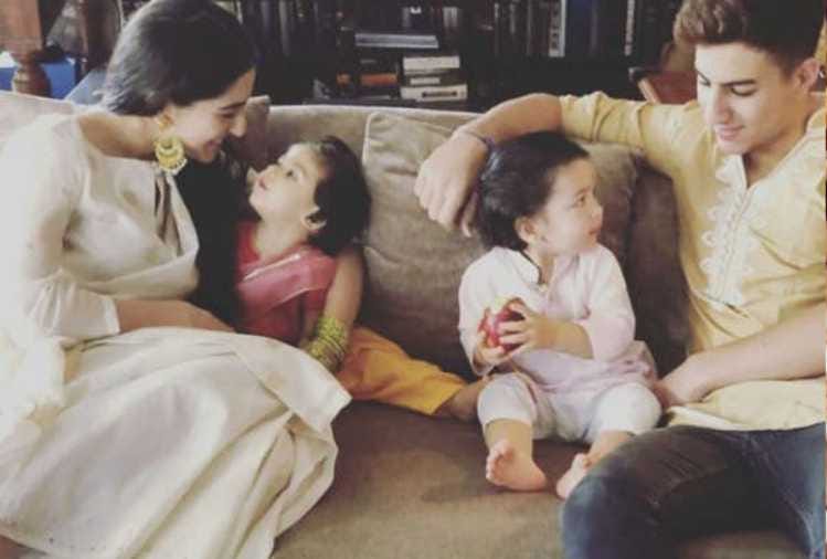 taimur ali khan celebrate his first rakshabandhan with sara ali khan