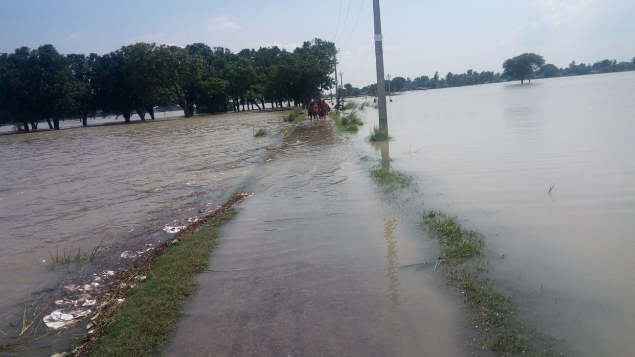 घाघरा के पानी से मची तबाही