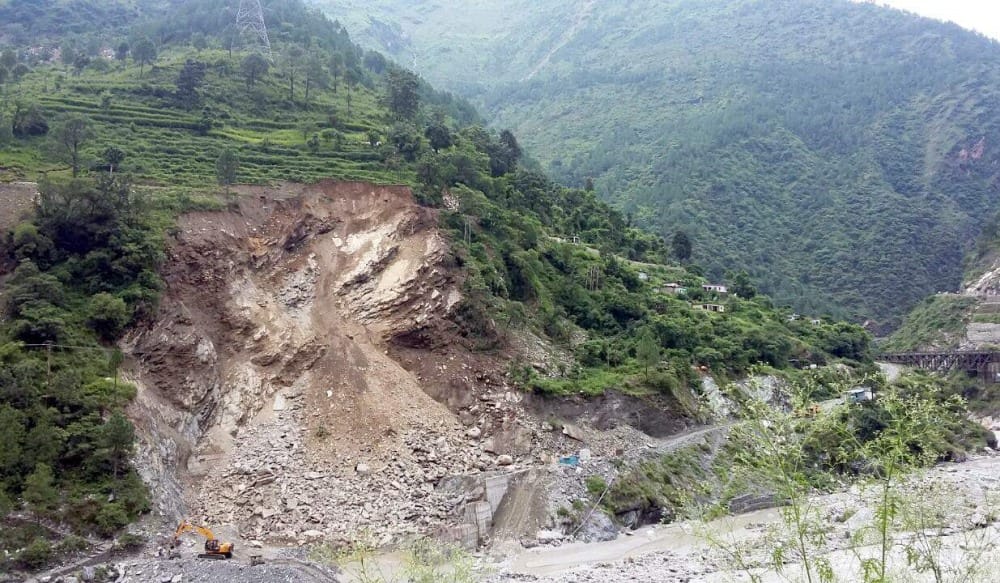 Seven people died due to ground subsidence in pok