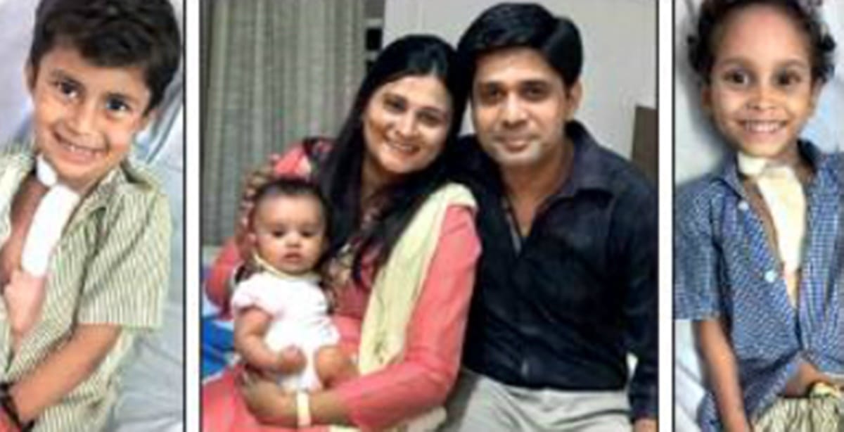 on dead daughter first birthday doctor couple funds heart surgeries of 2 kids in need