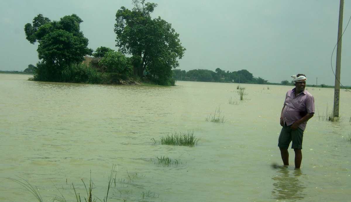 Flood in ganga and ghaghra river in purvanchal