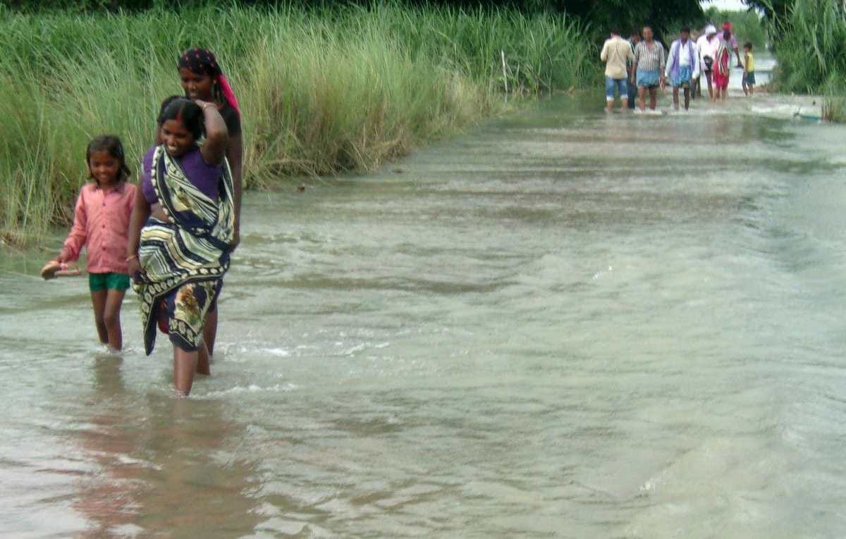 Flood in ganga and ghaghra river in purvanchal