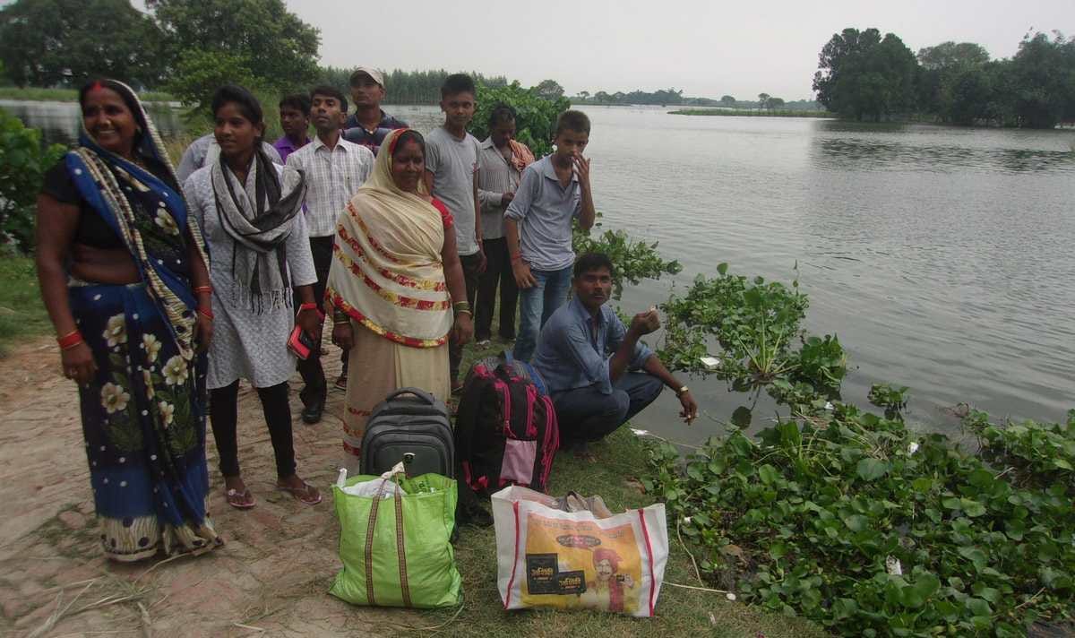 Flood in ganga and ghaghra river in purvanchal