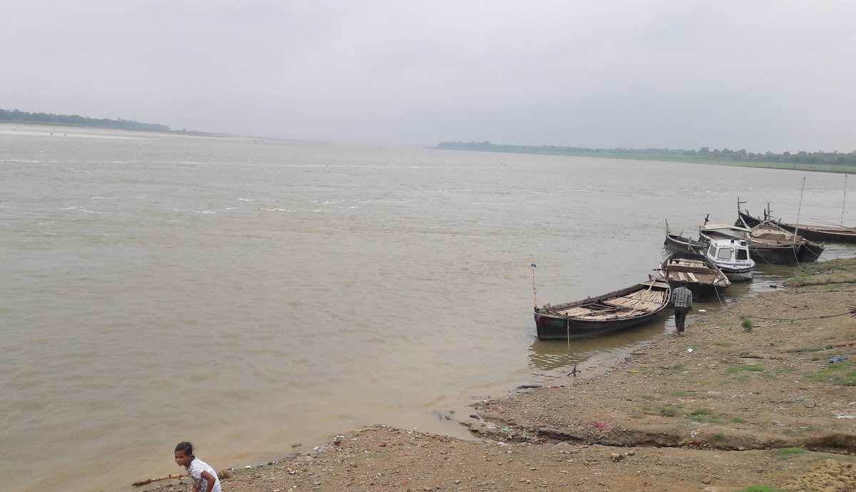 Flood in ganga and ghaghra river in purvanchal
