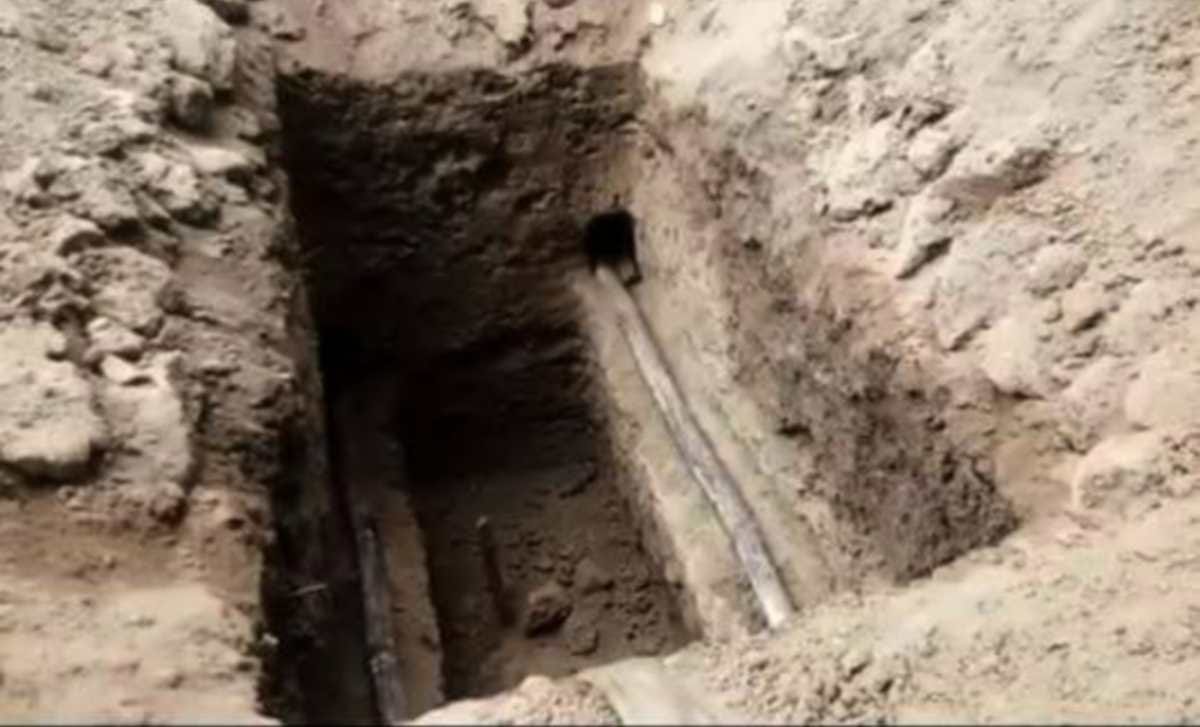 Silver coins found during digging grave