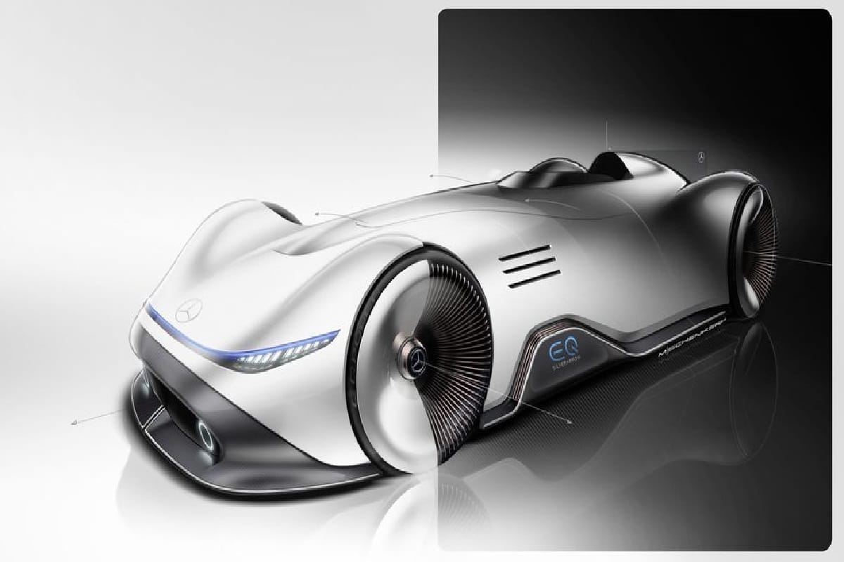 Mercedes-Benz EQ Silver Arrow lauched in monterey car show