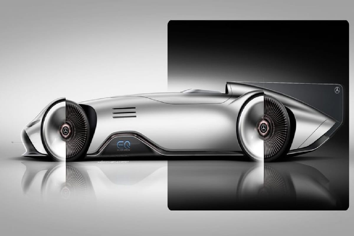 Mercedes-Benz EQ Silver Arrow lauched in monterey car show