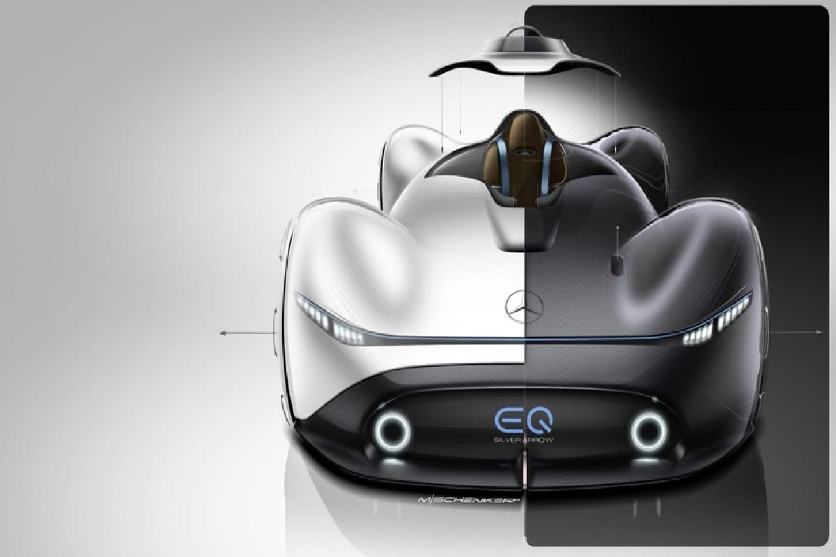 Mercedes-Benz EQ Silver Arrow lauched in monterey car show