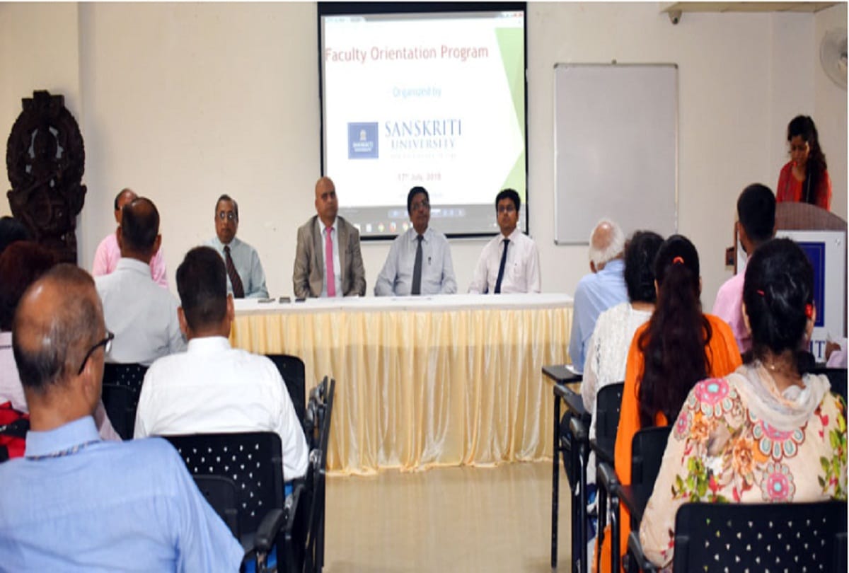 Sanskriti university organized a Professor Topics Program